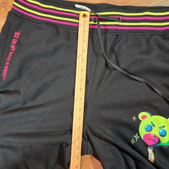 Civilized Joggers Pants Mens 3XL Black Diamond Ice Bear Y2K Hip Hop Rap - Picture 7 of 10